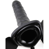 Fetish Fantasy Series - 19 cm Vibrierender Hohl-Strap-On Schwarz