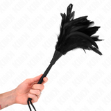 Kink - Black Maids Hornform Tickle Hühnerfedern 36 cm