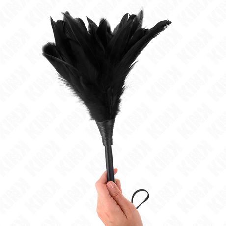 Kink - Black Maids Hornform Tickle Hühnerfedern 36 cm