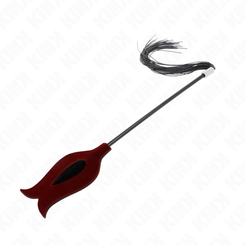 Kink - Rosenform Quastenpeitsche aus Silikon 45 cm