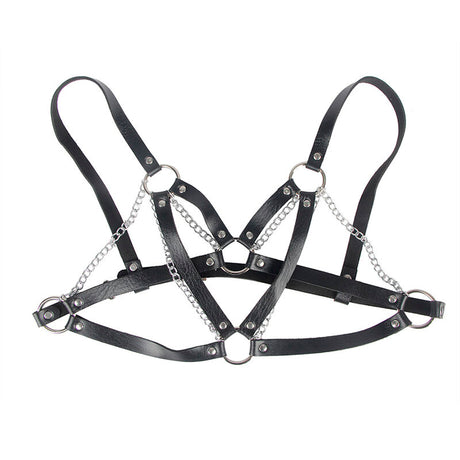 Subblime - 953713 Punk Bondage Gürtel Metallschnalle Schwarz Eine Grösse