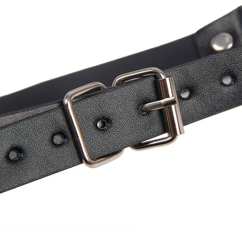Subblime - 953720 Bondage Lederriemen Brustklemmen Schwarz Eine Grösse