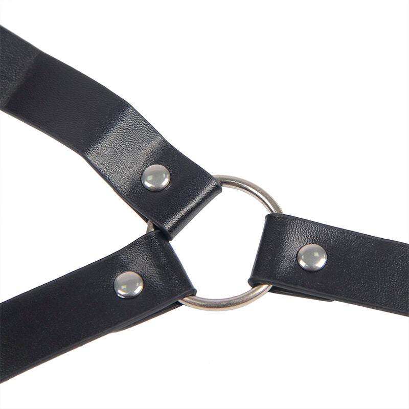 Subblime - 953720 Bondage Lederriemen Brustklemmen Schwarz Eine Grösse