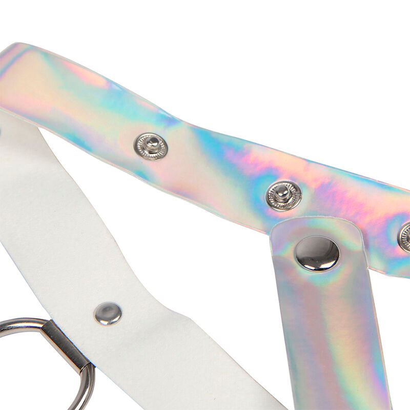 Subblime - 953737 Brustgurt mit Ringen und Ketten Silber Eine Grösse