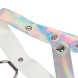 Subblime - 953737 Brustgurt mit Ringen und Ketten Silber Eine Grösse