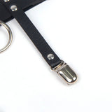 Subblime - 953744 Verstellbares Punk-Strumpfhose aus Leder Schwarz Eine Grösse