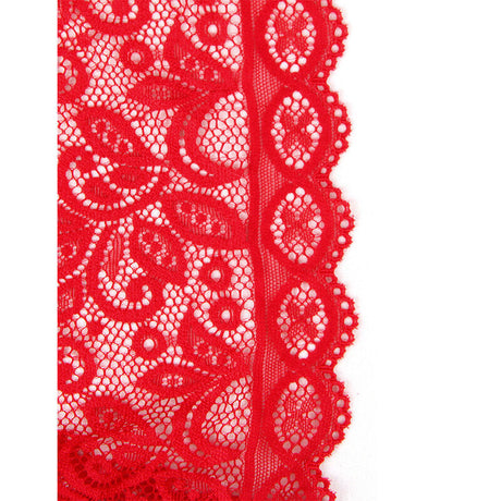 SUBBLIME - 953881 BODYSUIT MIT OFFENEN CUPS ROT L/XL