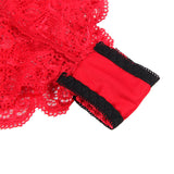 Subblime - 953904 Nachthemd + Höschen aus Seide und Spitze Rot L/XL