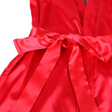 Subblime - 954017 Spitzen-Unterhemd mit Transparentem Rücken und String, Rot/Schwarz, S/M
