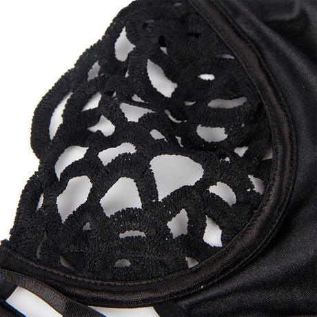 SUBBLIME - 954055 SEXY SPITZEN-BODY SCHWARZ S/M
