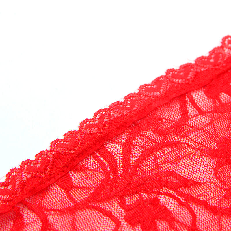 Subblime - 954208 Spitzen-Babydoll mit Verstellbaren Trägern Rot S/M