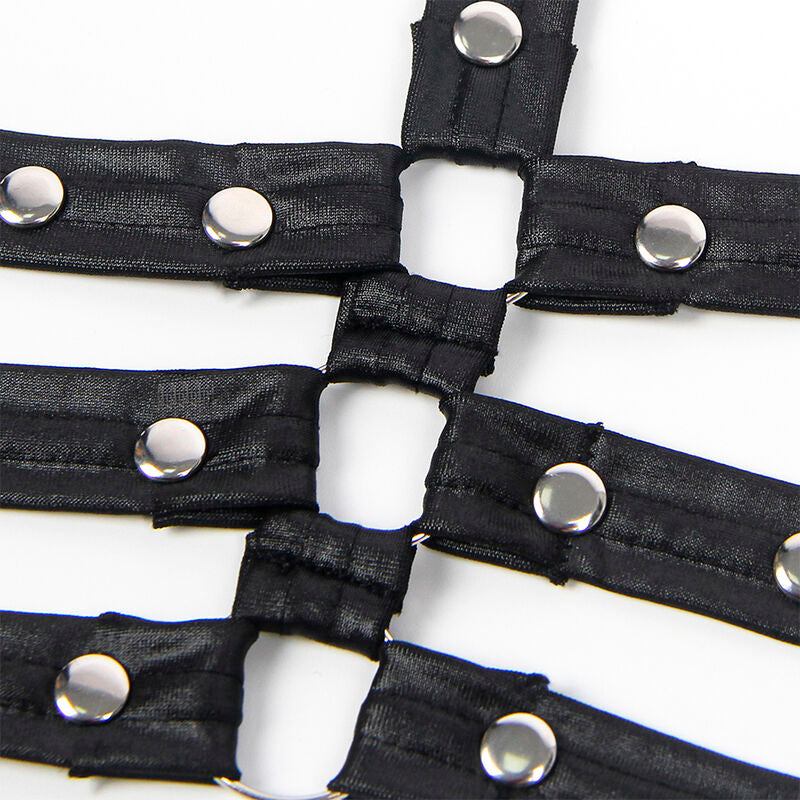 Subblime - 954406 Bondage-Kleid aus Leder, Schwarz, S/M