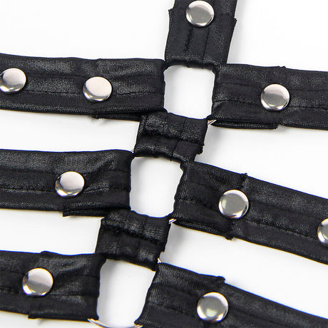 Subblime - 954406 Bondage-Kleid aus Leder, Schwarz, S/M