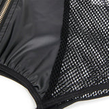 Subblime - 954451 Sexy Mesh Kleid Leder Schwarz L/XL