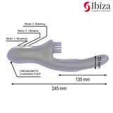 Ibiza - Hi-Tech Rabitt Brushing Mehrzellen-Klitorial- und Doppelwellenvibrator