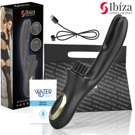 Ibiza - Hi-Tech Rabitt Brushing Mehrzellen-Klitorial- und Doppelwellenvibrator