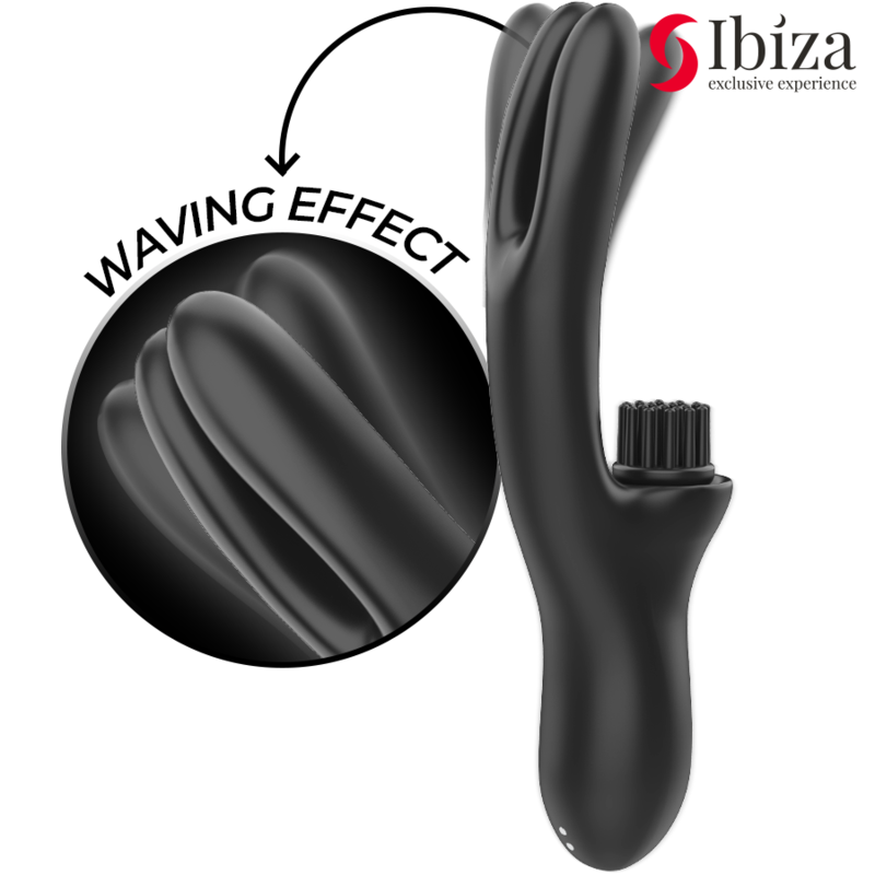 Ibiza - Hi-Tech Rabitt Brushing Mehrzellen-Klitorial- und Doppelwellenvibrator