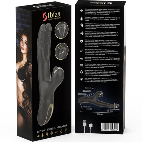 Ibiza - Zwei Drachen Doppelvibrator Schwarz