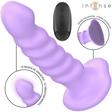 Intense - Brenda Vibrator Grösse M Spiralendesign 10 Vibrationen Lila Fernbedienung