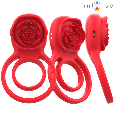 Auflegevibrator Gail Stimulator Rose 10 Vibrationen Rot Fernbedienung.2
