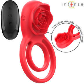 Intense - Gail Stimulator Rose 10 Vibrationen Rot Fernbedienung