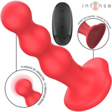 Intense - Cody Vibrator mit Saugnäpfen Rote Fernbedienung
