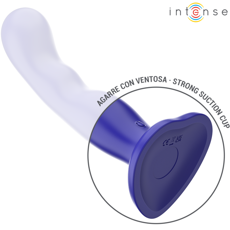 Intense - Shorty Vibrator mit Saugnäpfen Blau Fernbedienung