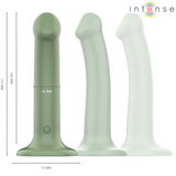 Intense - Becca Vibrator mit Saugnapf 10 Vibrationen Grüne Fernbedienung