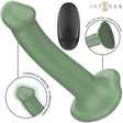Intense - Becca Vibrator mit Saugnapf 10 Vibrationen Grüne Fernbedienung
