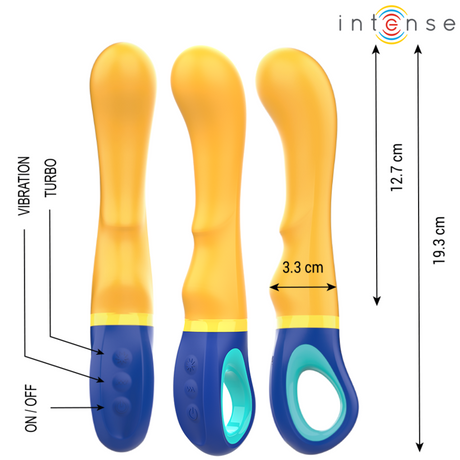 Intensiv – Shaggy Gelber g-Spot-Vibrator