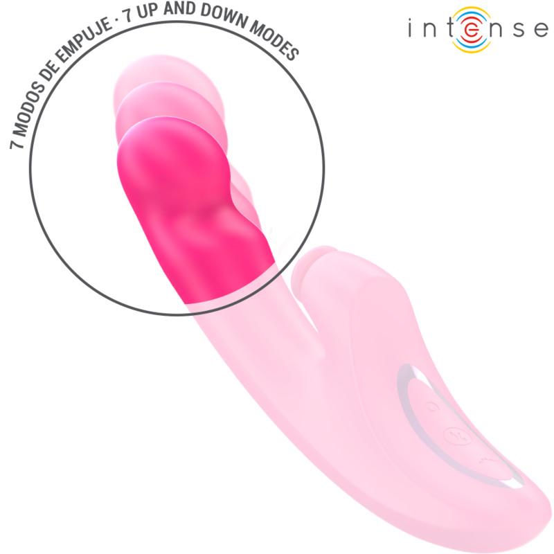 Intense - Emi Vibrator 13,5 cm Multifunktion 3 in 1 10 Vibrationen Rosa