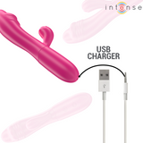 Intense - Ivy Flexibler Vibrator 10 Vibrationen mit Stimulierender Zunge Rosa