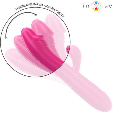 Intense - Ivy Flexibler Vibrator 10 Vibrationen mit Stimulierender Zunge Rosa