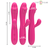 Intense - Ivy Flexibler Vibrator 10 Vibrationen mit Stimulierender Zunge Rosa