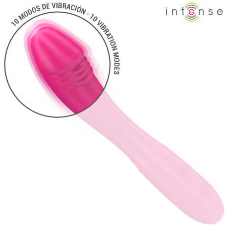 Intense - Belinda Vibrator 19 cm Flexibel 10 Vibrationen Rosa