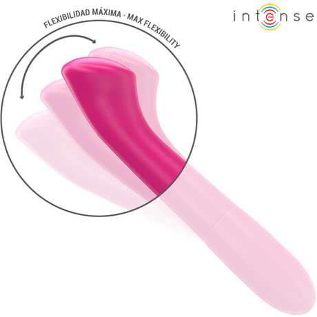 Intense - Paty Vibrator 19 cm Flexibel 10 Vibrationen Modell 2 Rosa