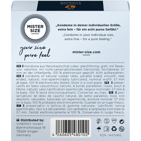 Mister Size - Kondomgrösse L 57 mm (3 Einheiten)