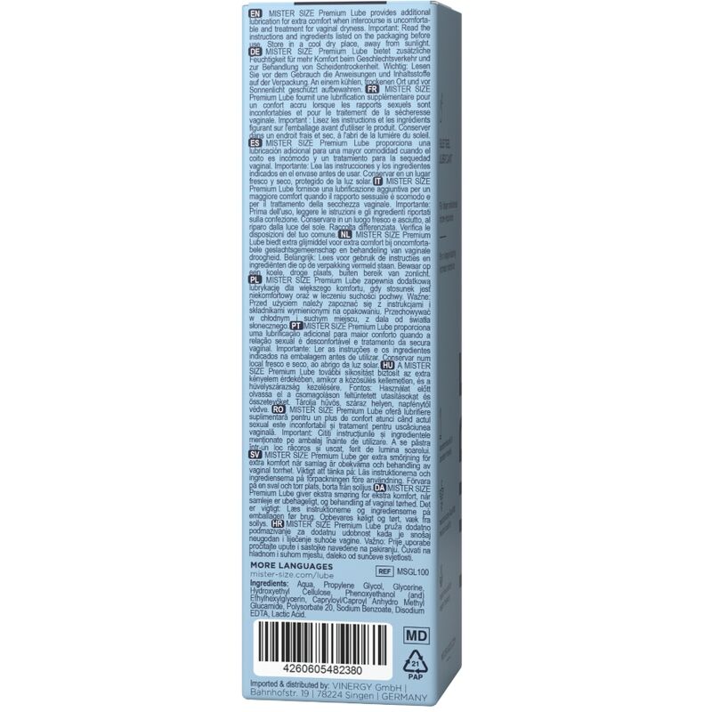 Mister Size - Premium-Gleitmittel 100 ml