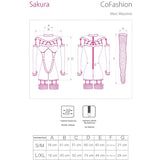 Livco Corsetti Fashion - Sakura Cf 90357 Jumpsuit + Lange Handschuhe + Strumpfgürtel Schwarz S/M
