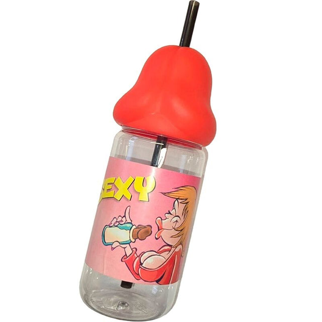 Diablo Picante - Penisförmige 360 ml Babyflasche Rot