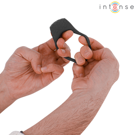 Intense - Clover Vibrator Penisring 10 Vibrationen Schwarz