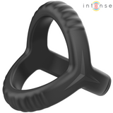 Intense - Carson Doppelter Penisring aus Silikon Schwarz Modell 4