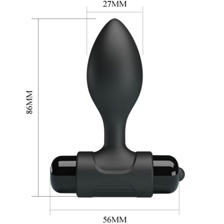 Pretty Love - Vibra Butt 10 Vibrationen Analstecker Schwarz