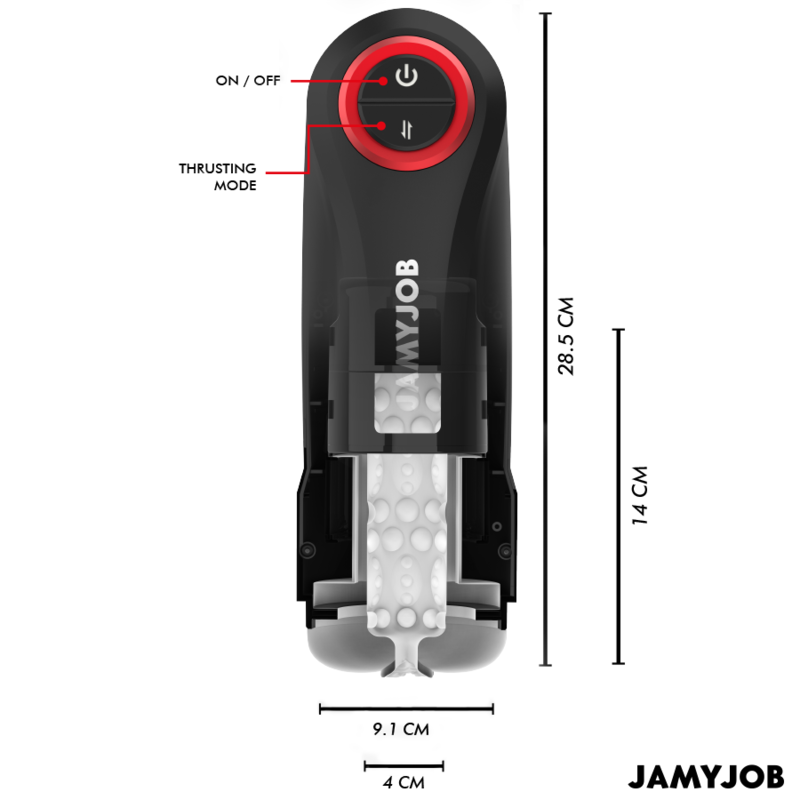 Jamyjob - Automatischer Vagina-Masturbator mit Gravity-Funktion, 5 Saugmodi