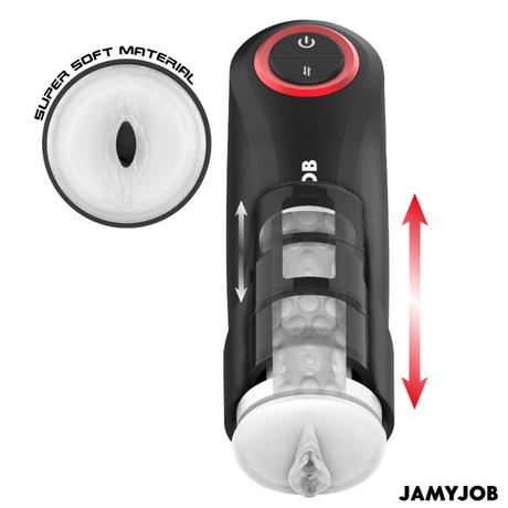 Jamyjob - Automatischer Vagina-Masturbator mit Gravity-Funktion, 5 Saugmodi