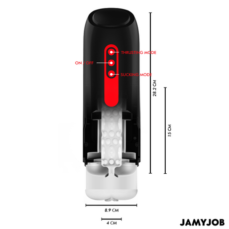 Jamyjob - Phantom Automatischer Vagina-Masturbator 5 Saug- und Stossmodi