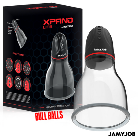 Jamyjob - Xpand Lite Automatische Hodenpumpe 3 Saugstufen Grau