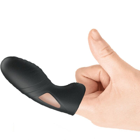 Pretty Love - Alan Silikon-Fingervibrator Schwarz