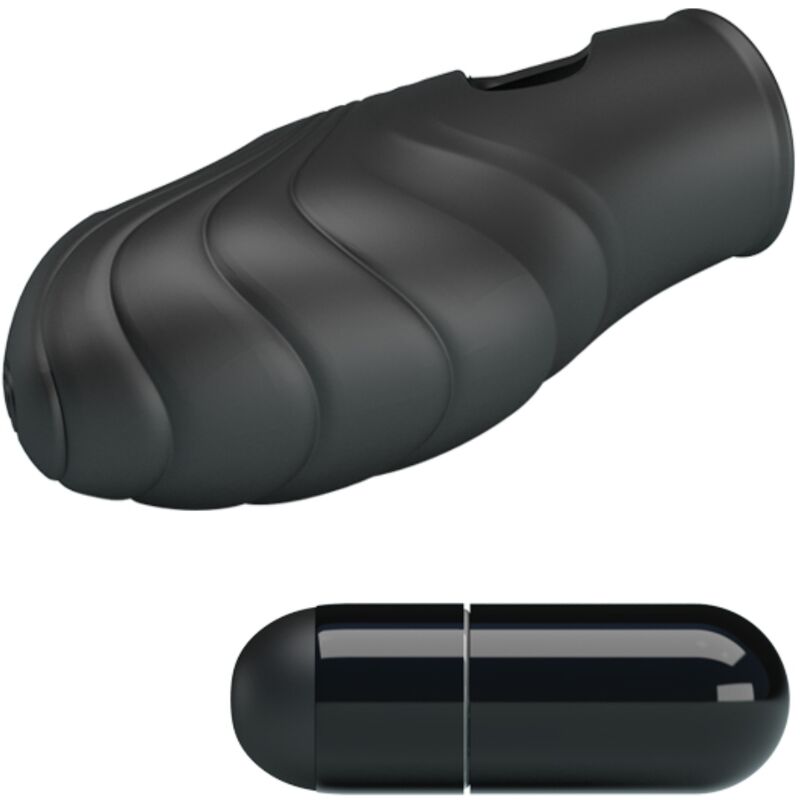 Pretty Love - Lich Silikon-Fingervibrator Schwarz
