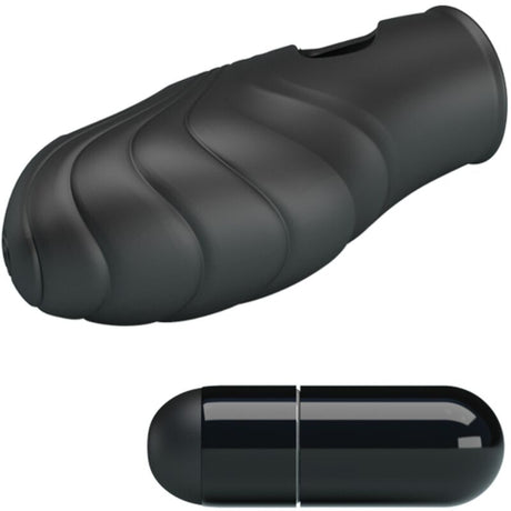 Pretty Love - Lich Silikon-Fingervibrator Schwarz